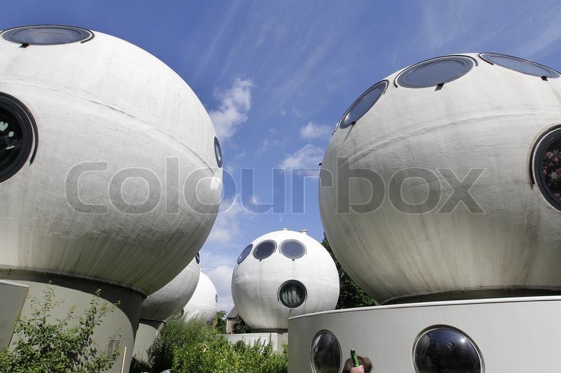 Globe houses Stock image Colourbox