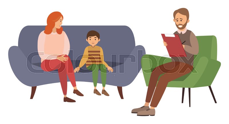 Conversation Between Mother Child And Stock Vector Colourbox Conversation Between Mother Child And Stock Vector Colourbox