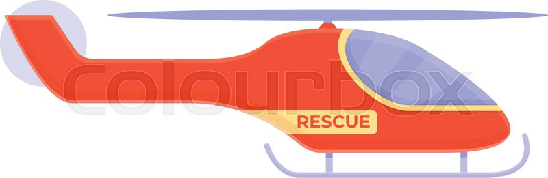 Cartoon Rescue Helicopter