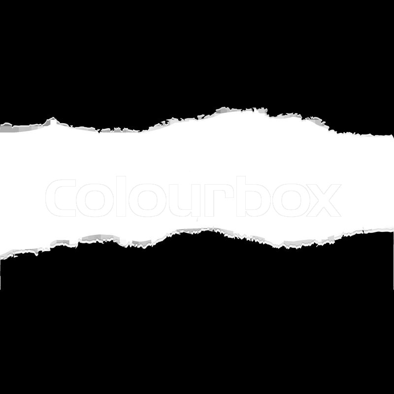 template border newspaper Torn   Colourbox Paper Vector Black Stock Borders