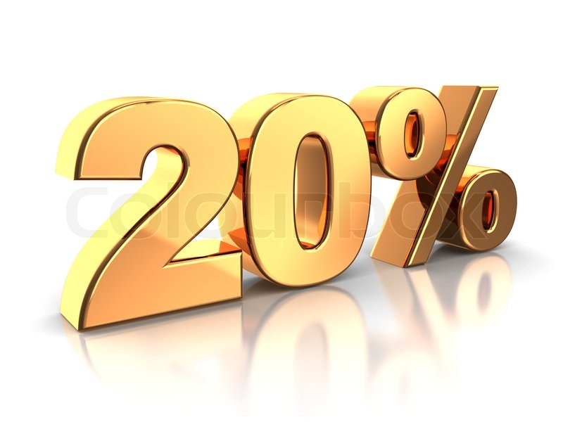 20 Percent Stock Photo Colourbox