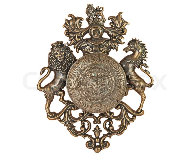 Wappen mit Löwen, isoliert | Stock Bild | Colourbox