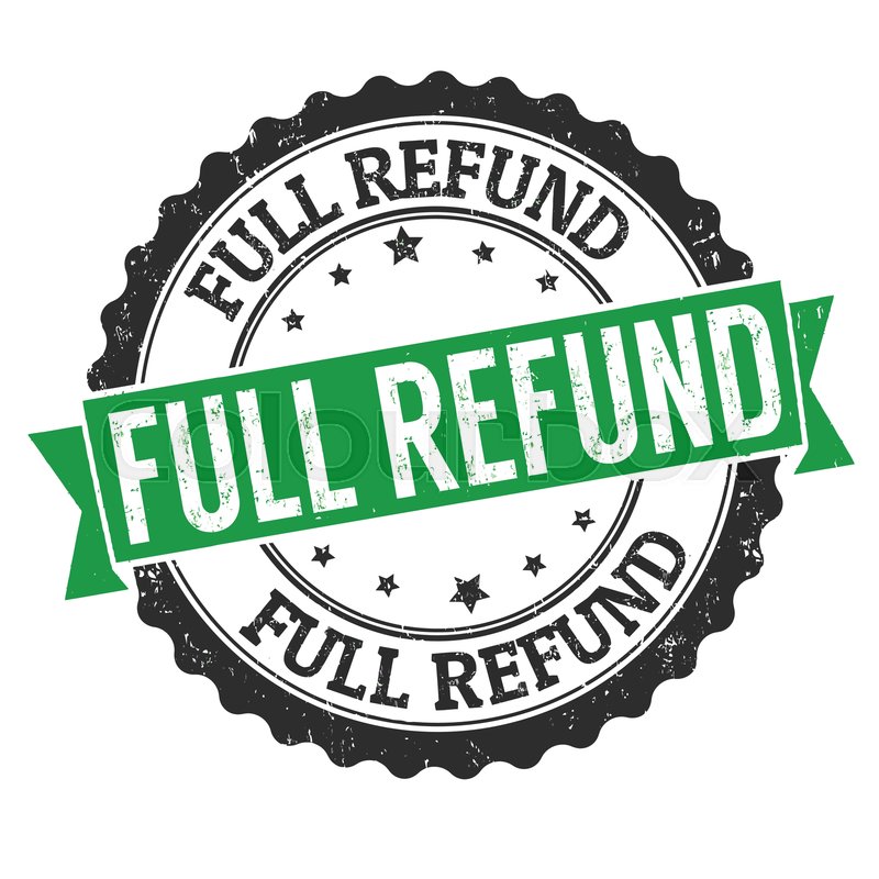 Full refund grunge rubber stamp on Stock vector Colourbox