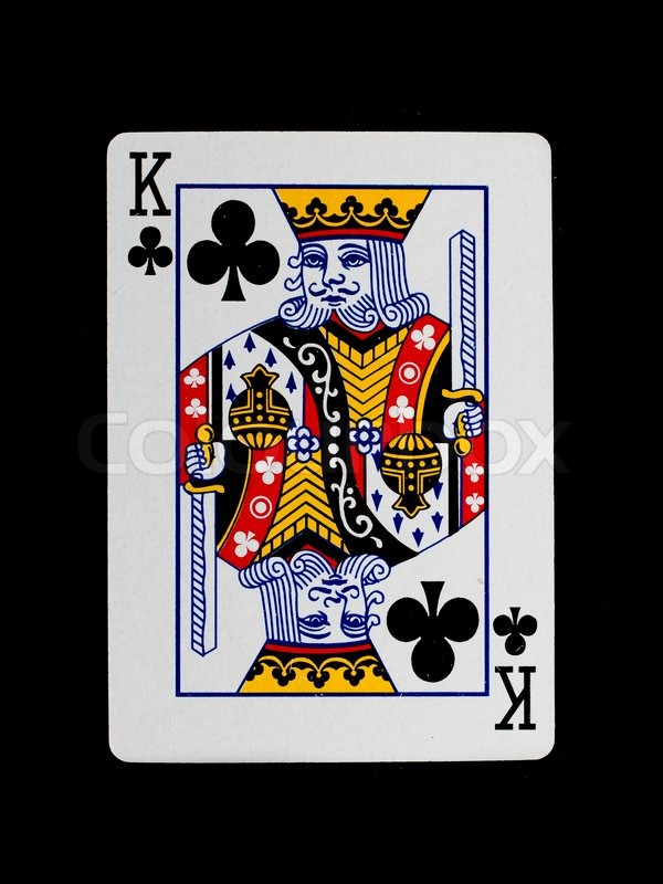 Playing card king Stock image Colourbox