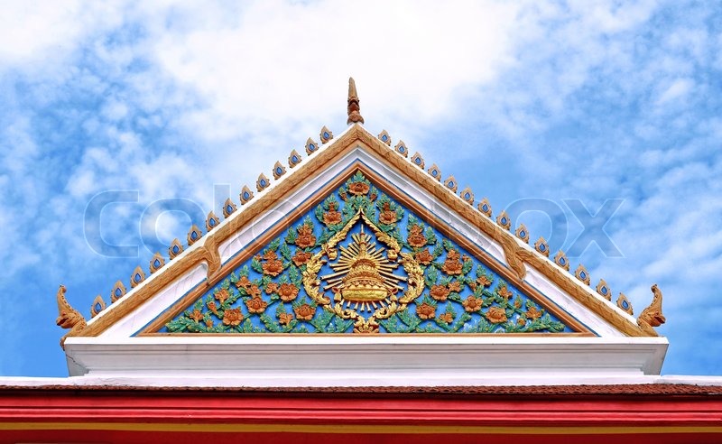 Traditionellen thai Stil am Oberteil der | Stock Bild | Colourbox