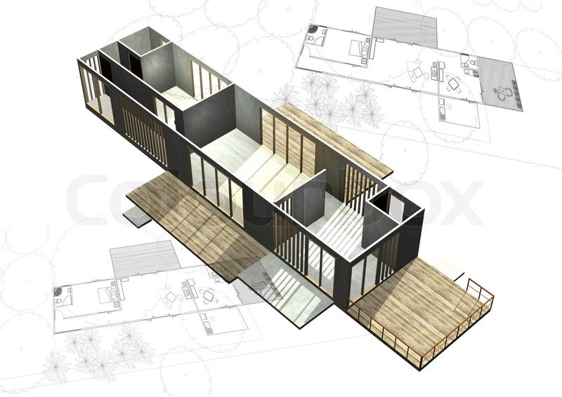 housing architecture plans stock photo colourbox