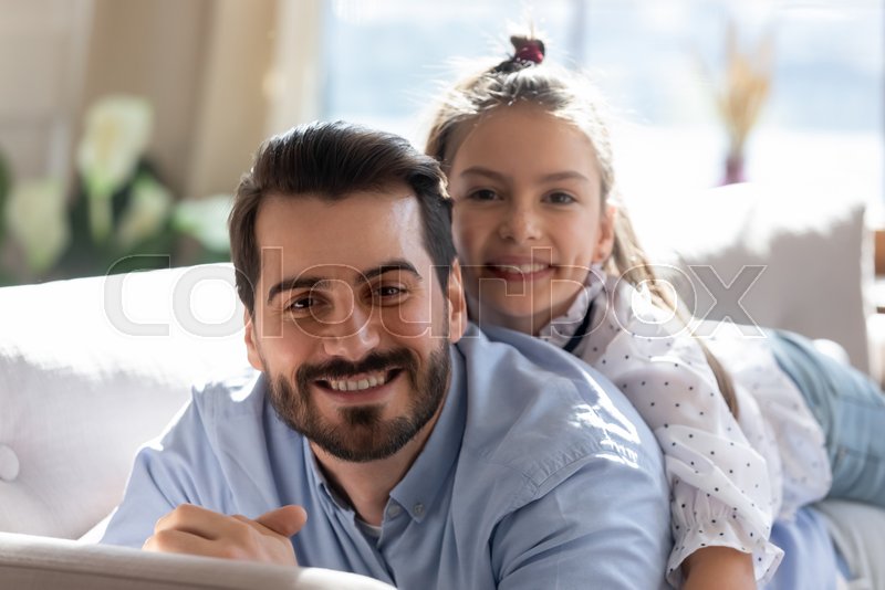 Young Teen Daughter And Dad