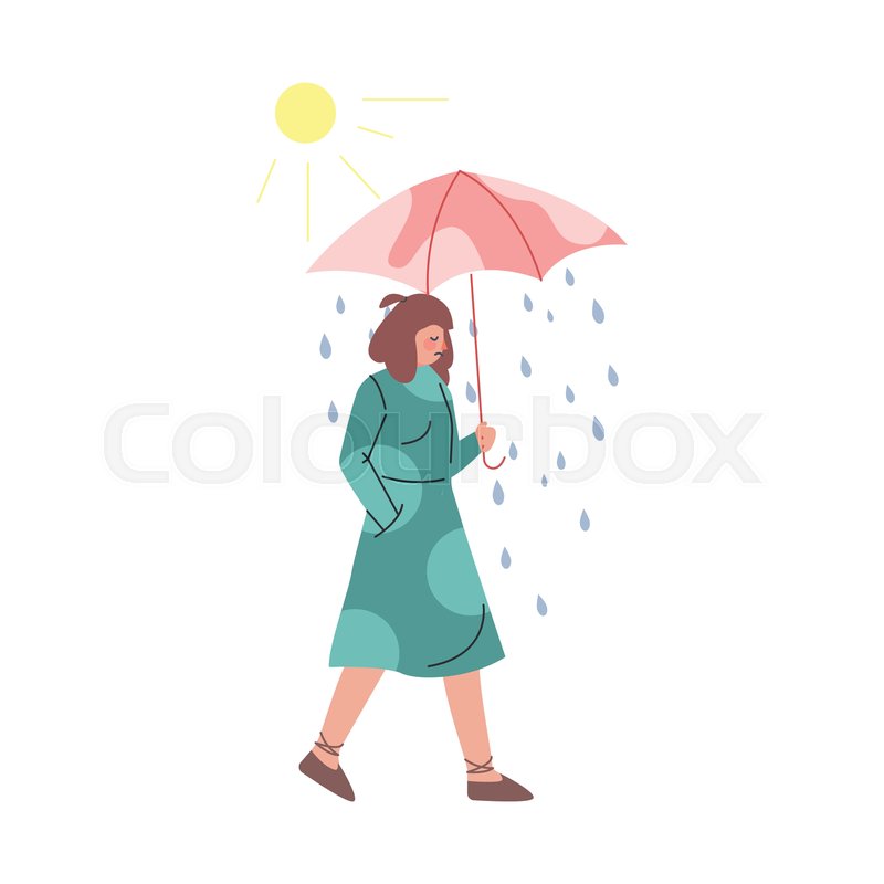 Sad Girl Walking In The Rain at Stefanie Ruble blog