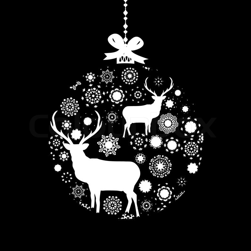 black and white christmas ball eps 8 stock vector colourbox black and white christmas balls
