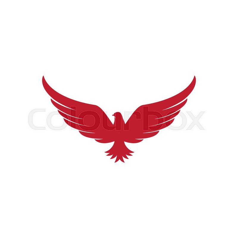 Falcon wing icon Template vector Stock vector Colourbox