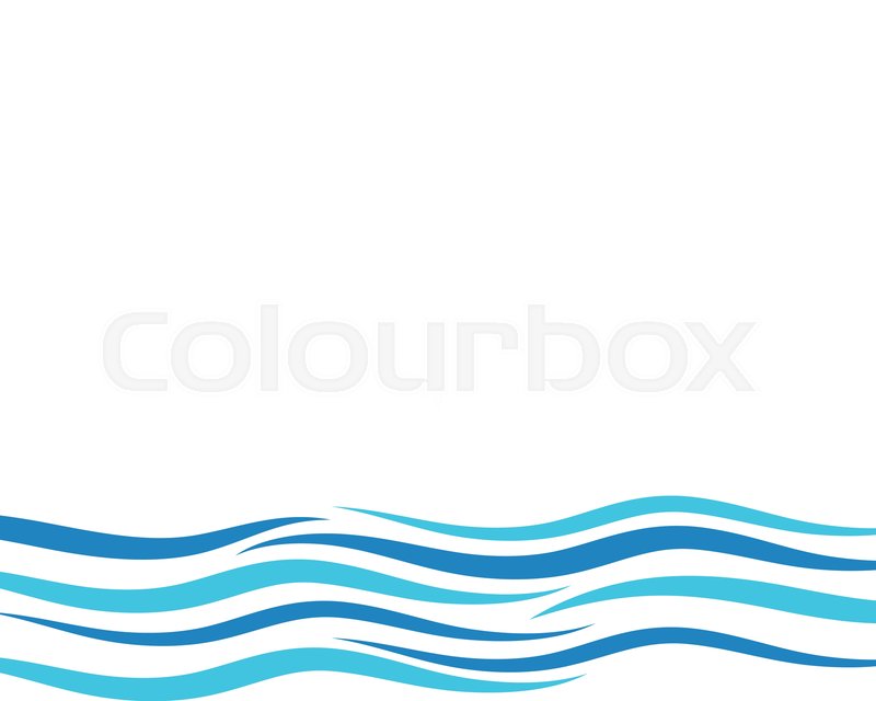 Water wave icon Template vector | Stock vector | Colourbox