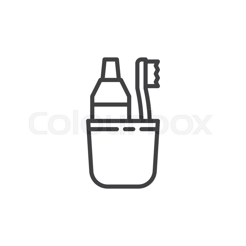 Toothbrush And Toothpaste Black And White