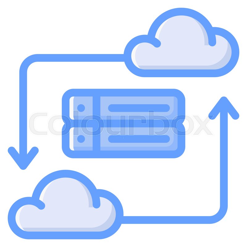 Database Symbol Blue