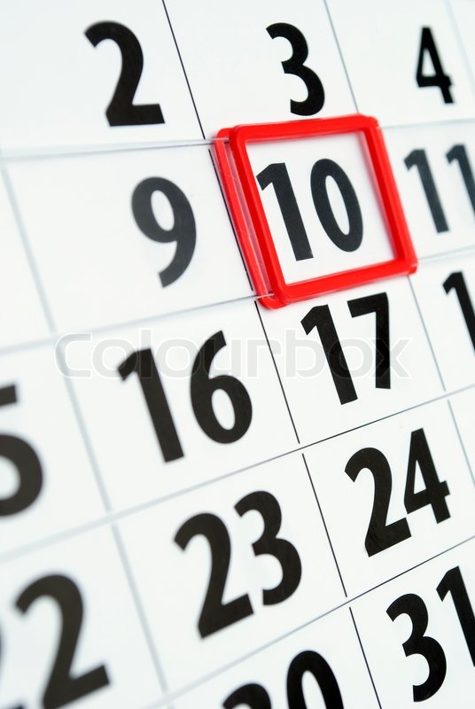 Kalender | Stock Bild | Colourbox