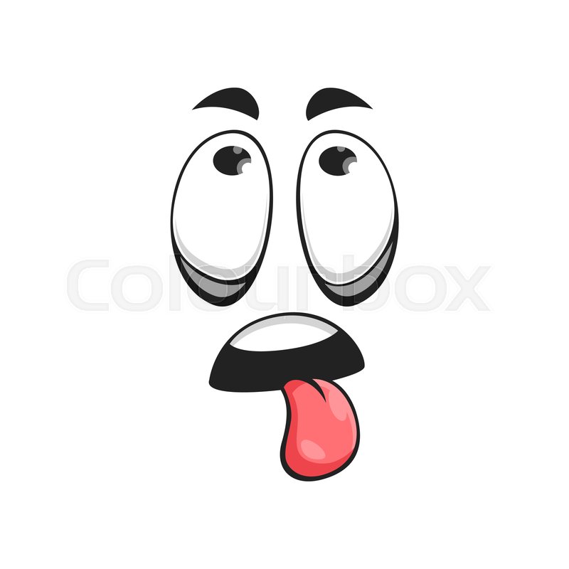 Cartoon Smiley Face With Tongue Sticking Out