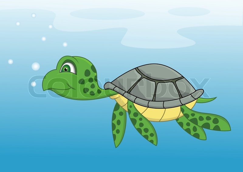 Turtle cartoon | Stock Vector | Colourbox