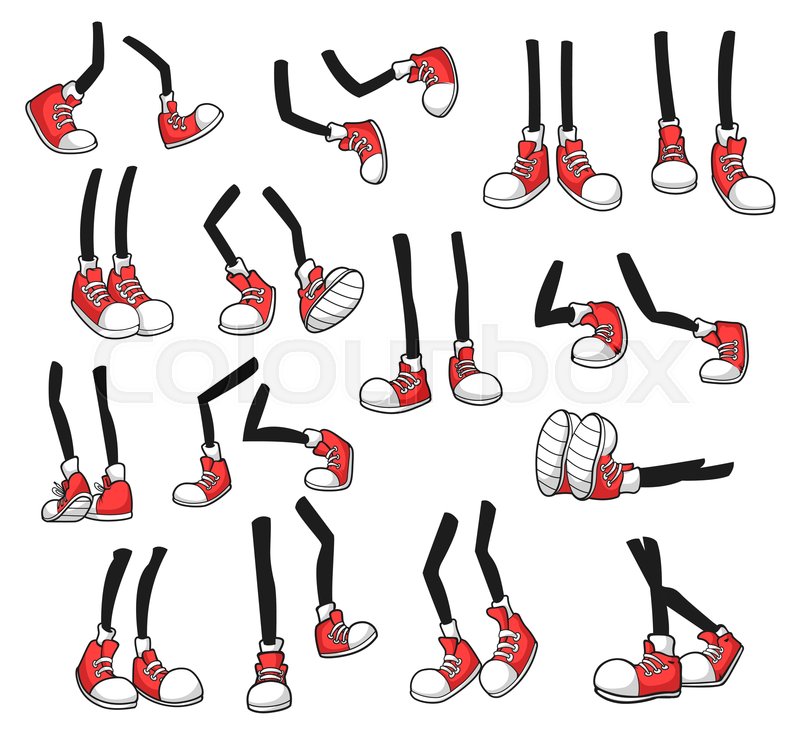 Walking Feet Cartoon