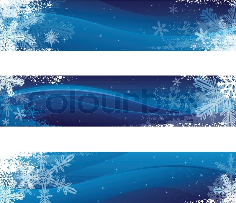 Winter banners | Stock vector | Colourbox