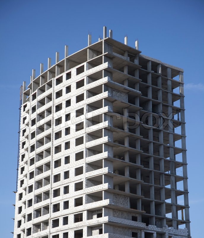 Unfinished multi storey building | Stock Photo | Colourbox