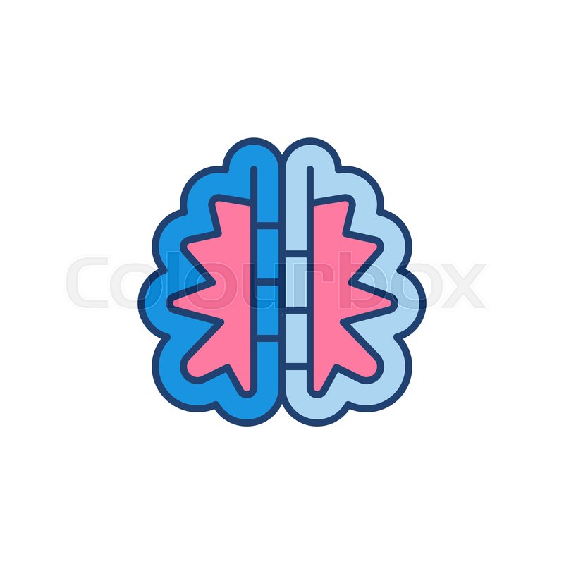 Digital Brain Vector