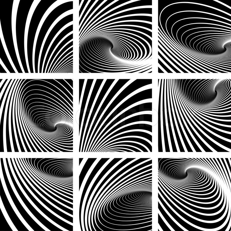 Download Backgrounds Set Illusion Of Vortex Stock Vector Colourbox