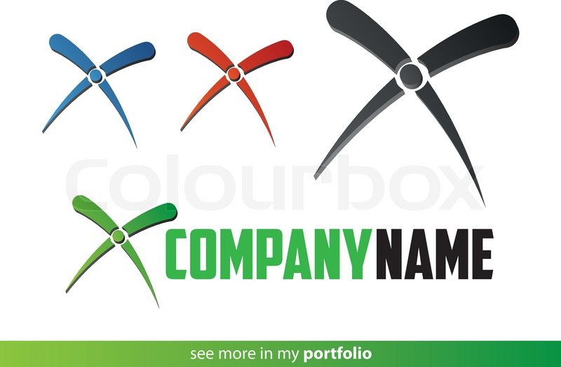 Company Logo X Design,Vector | Stock vector | Colourbox