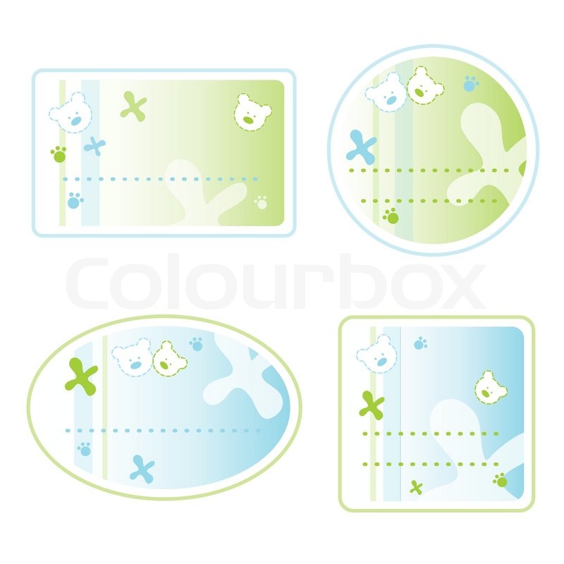Set of Labels for kids | Stock vector | Colourbox
