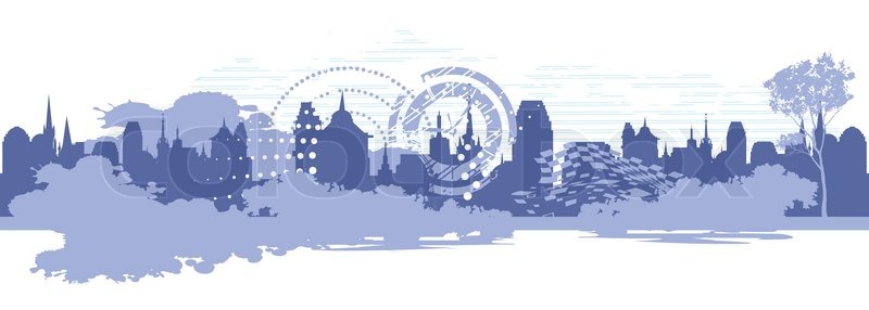 Umriss, häuslich, horizontal | Vektorgrafik | Colourbox