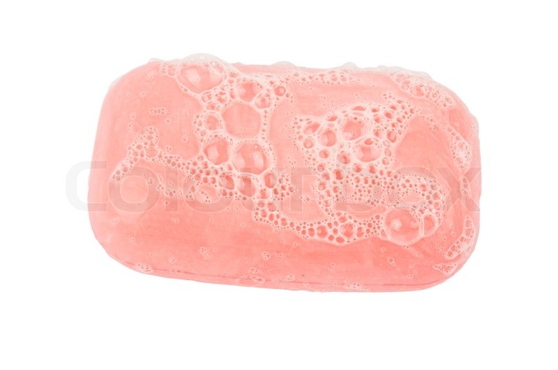 bar of soap with bubbles cartoon