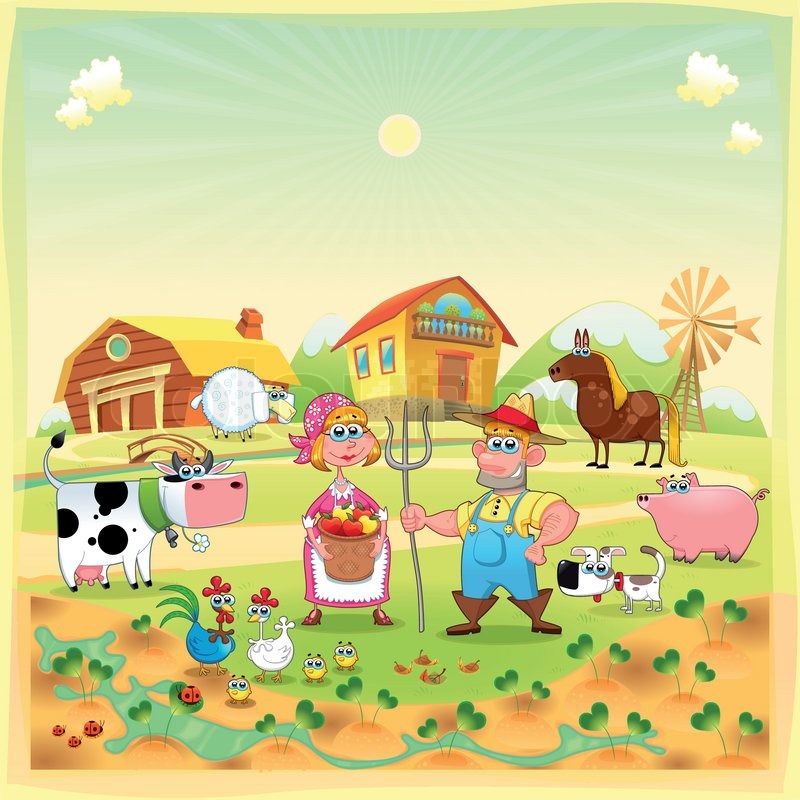Farm family | Stock vector | Colourbox