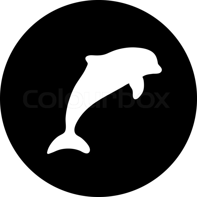 Delphin -Vektor-Symbol | Stock-Vektor | Colourbox