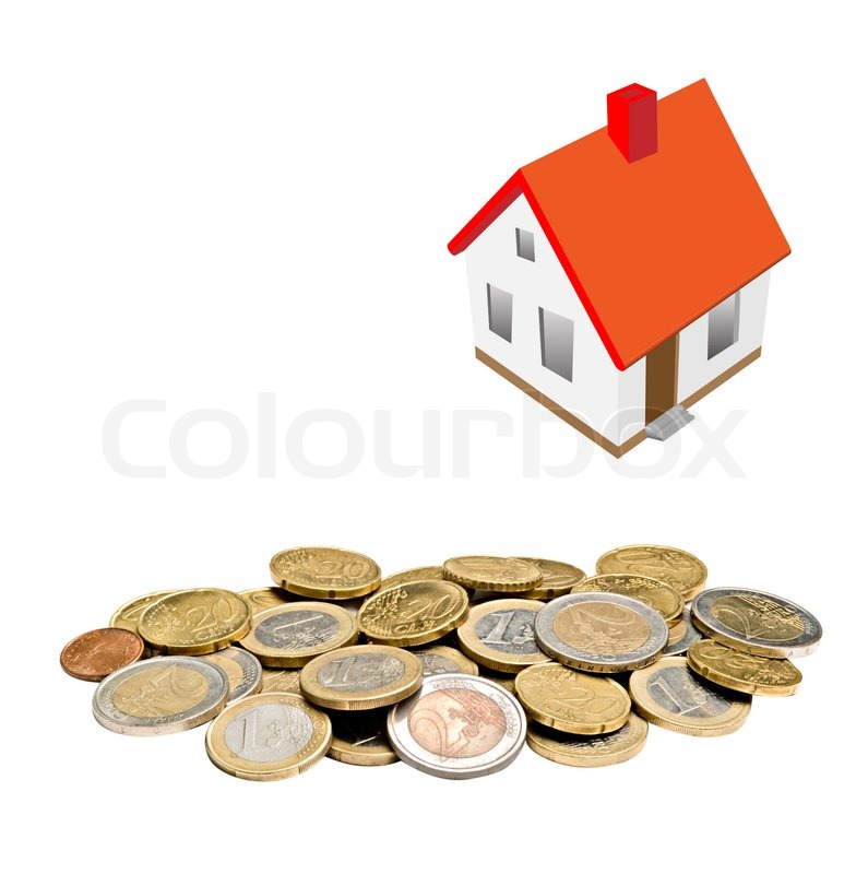 Haus und Geld Stock Bild Colourbox