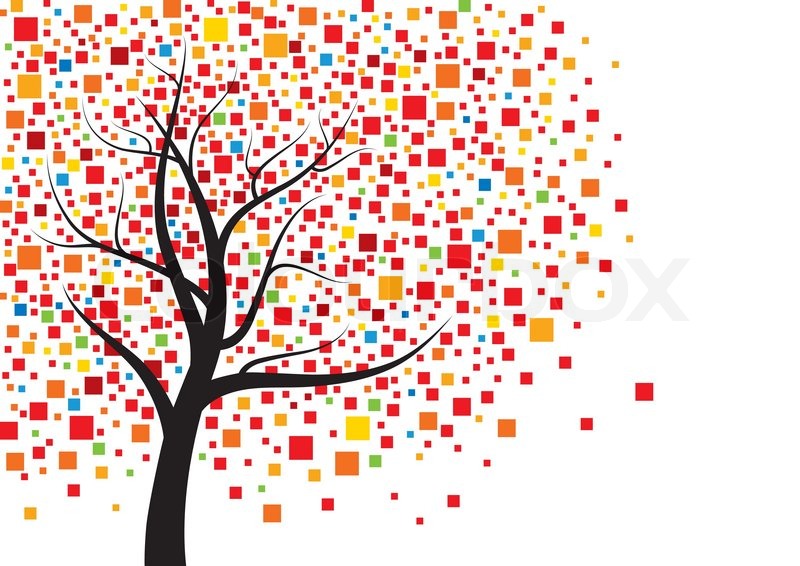 abstract tree design stock vector colourbox