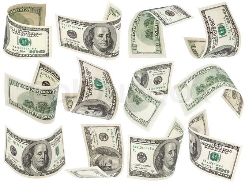 bill payment api flying of Stock Set Colourbox Photo   dollars 100 banknotes