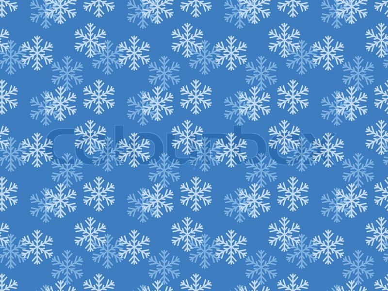 Blue seamless Christmas pattern vector illustration Stock Vector