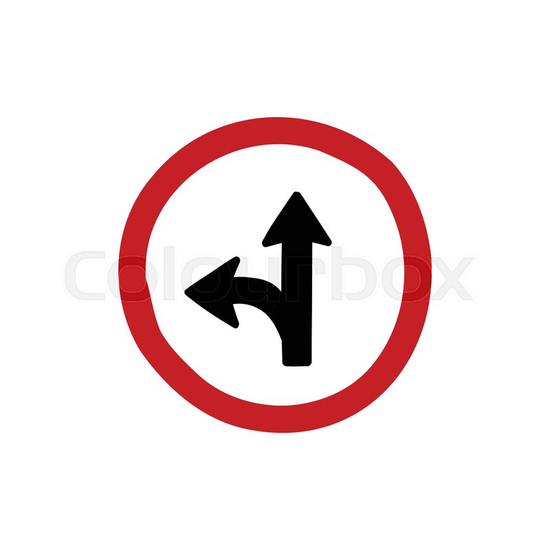 Straight Ahead Sign