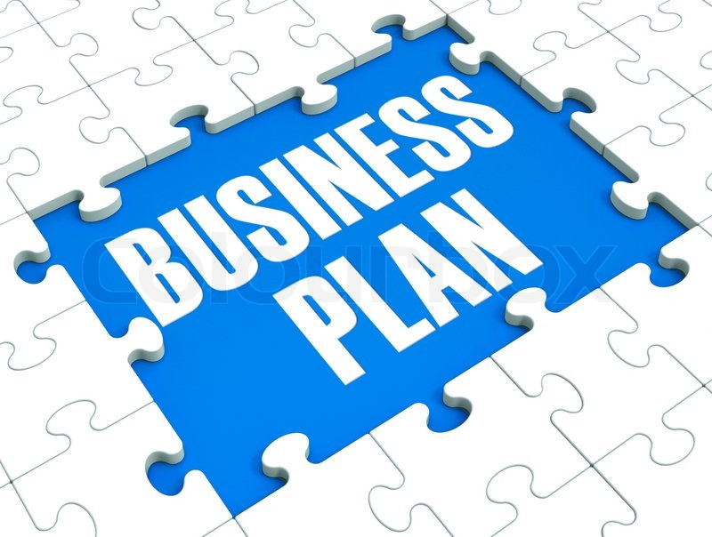 Business Plan Puzzle Shows Business ... | Stock image | Colourbox