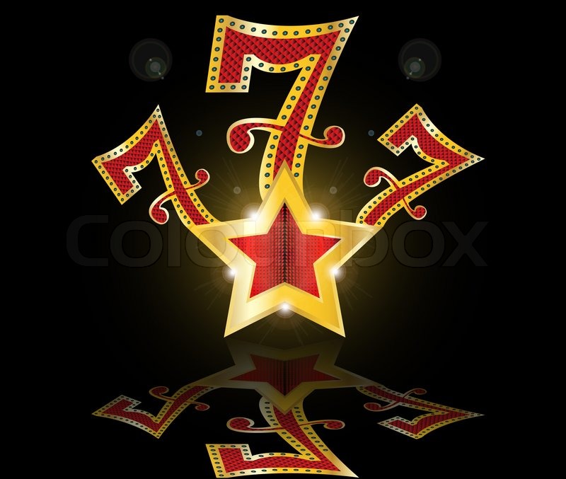 Lucky Seven Slot Machine 777 Jackpot Stock Image Colourbox