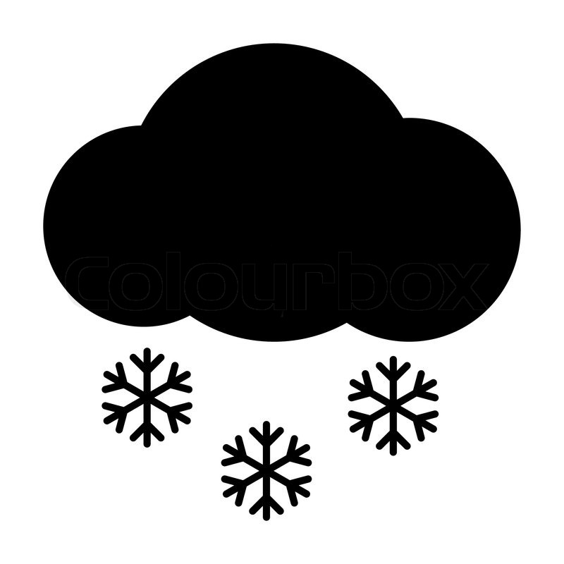 Download Weather icon - Cloud snow | Stock vector | Colourbox