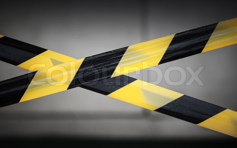 black and yellow stripes border