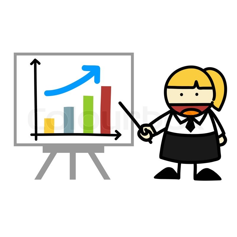 Business People Andbusiness Graph Stock Vector Colourbox