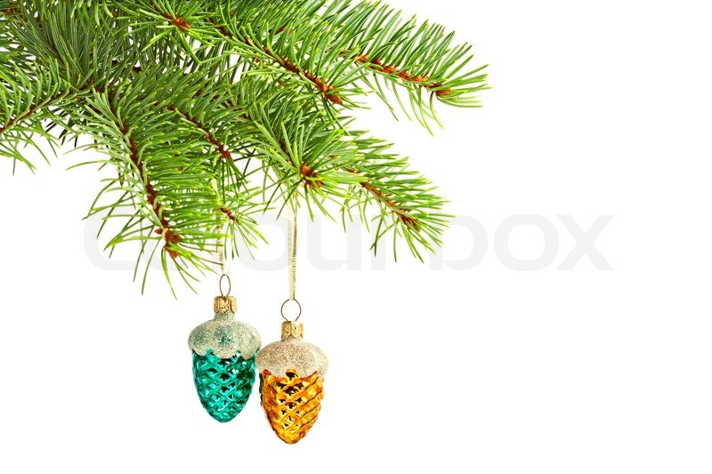 Weihnachten grünen und roten Kegel | Stock Bild | Colourbox