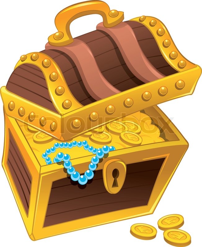 treasure-chest-stock-vector-colourbox