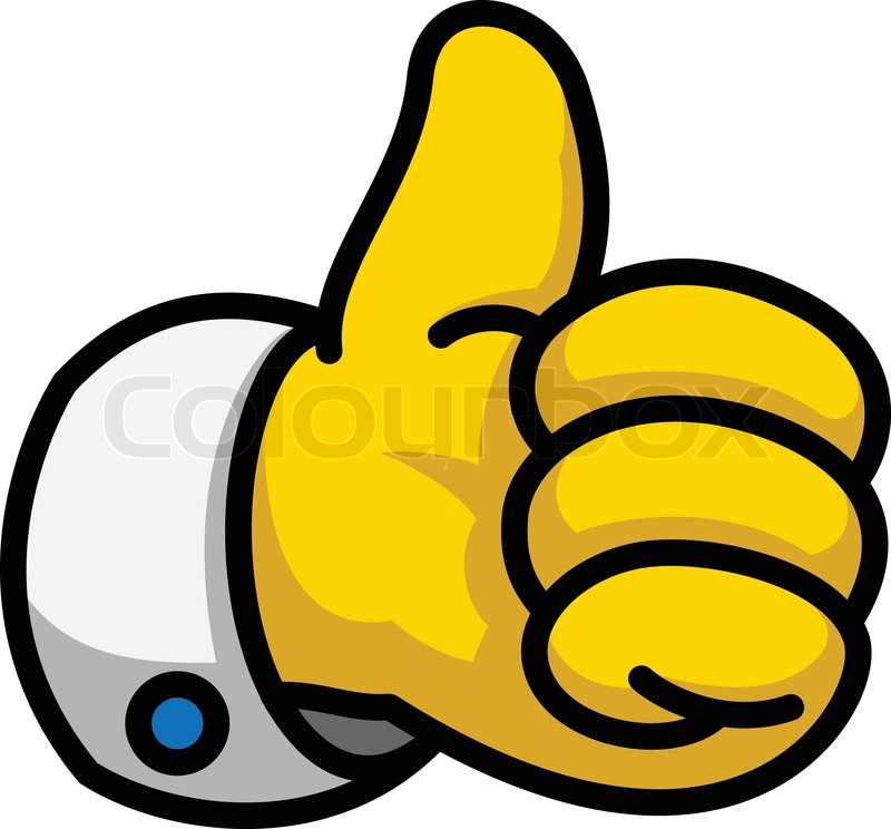 cartoon like thumbs up