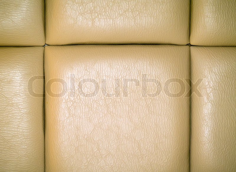 Pale Tan Leather Upholstry Background | Stock image | Colourbox