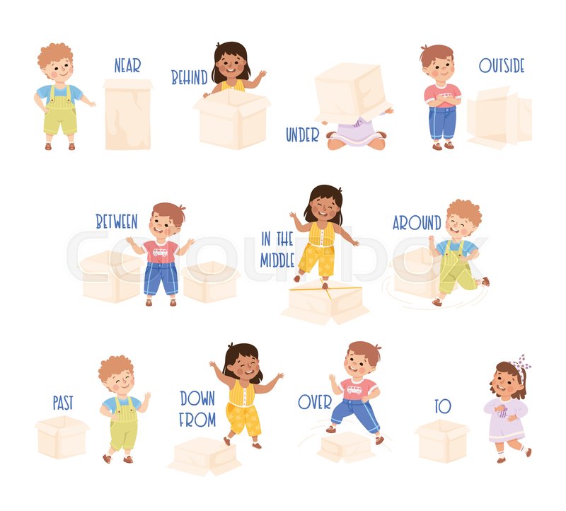 Between Preposition Clipart
