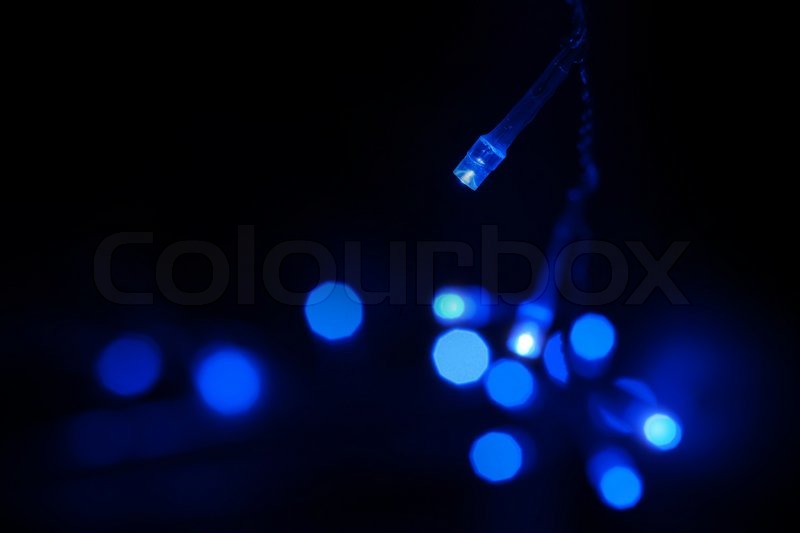 Blue Led Light Emitting Diodes Lights Stock Image Colourbox