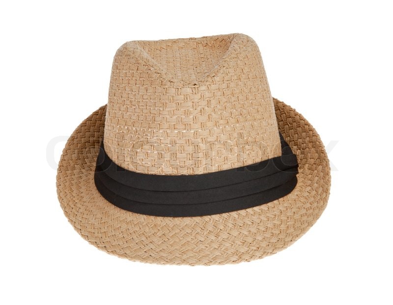 Summer panama straw hat Stock image Colourbox