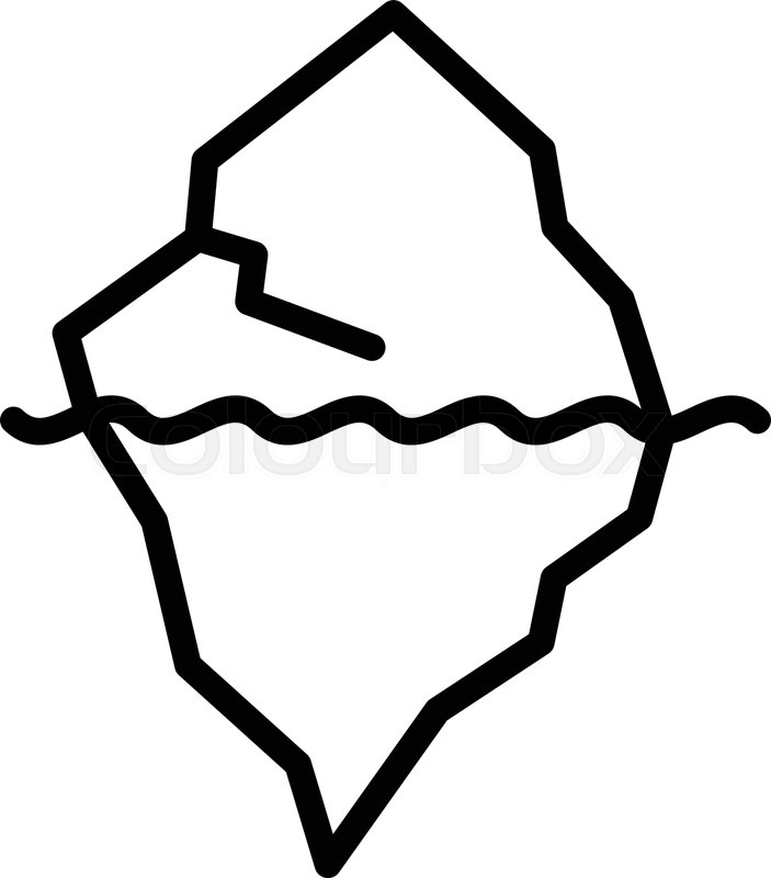 Iceberg Databricks Black Icon Iceberg Clipart Black And White