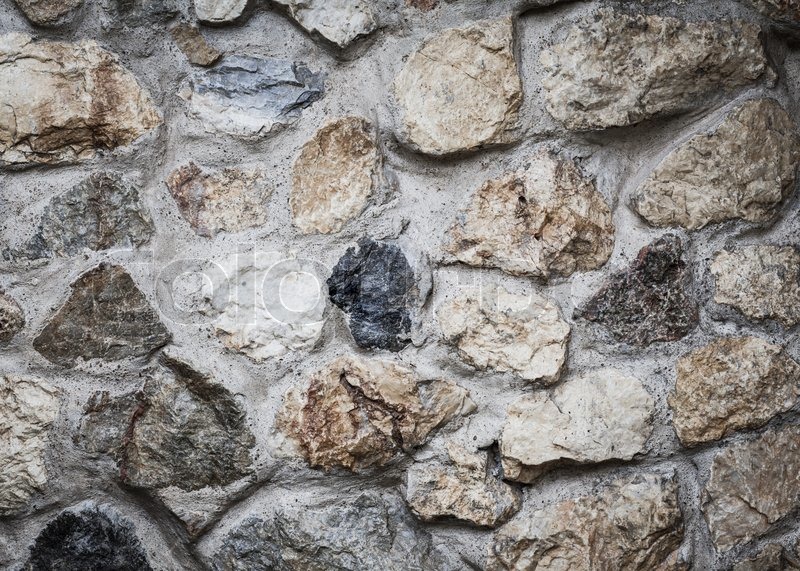 Masonry rock wall Stock Photo Colourbox